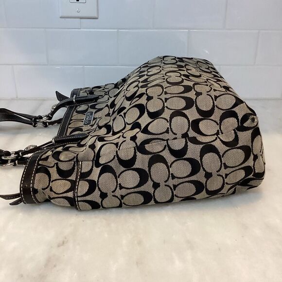 Coach Jacquard Signature Logo North South Large Gallery Tote - Picture 9 of 15